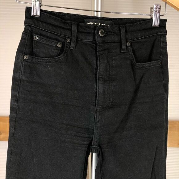 DENIM FORUM The Lola High Rise Black Skinny Jean Size Sz 25 - Picture 5 of 8